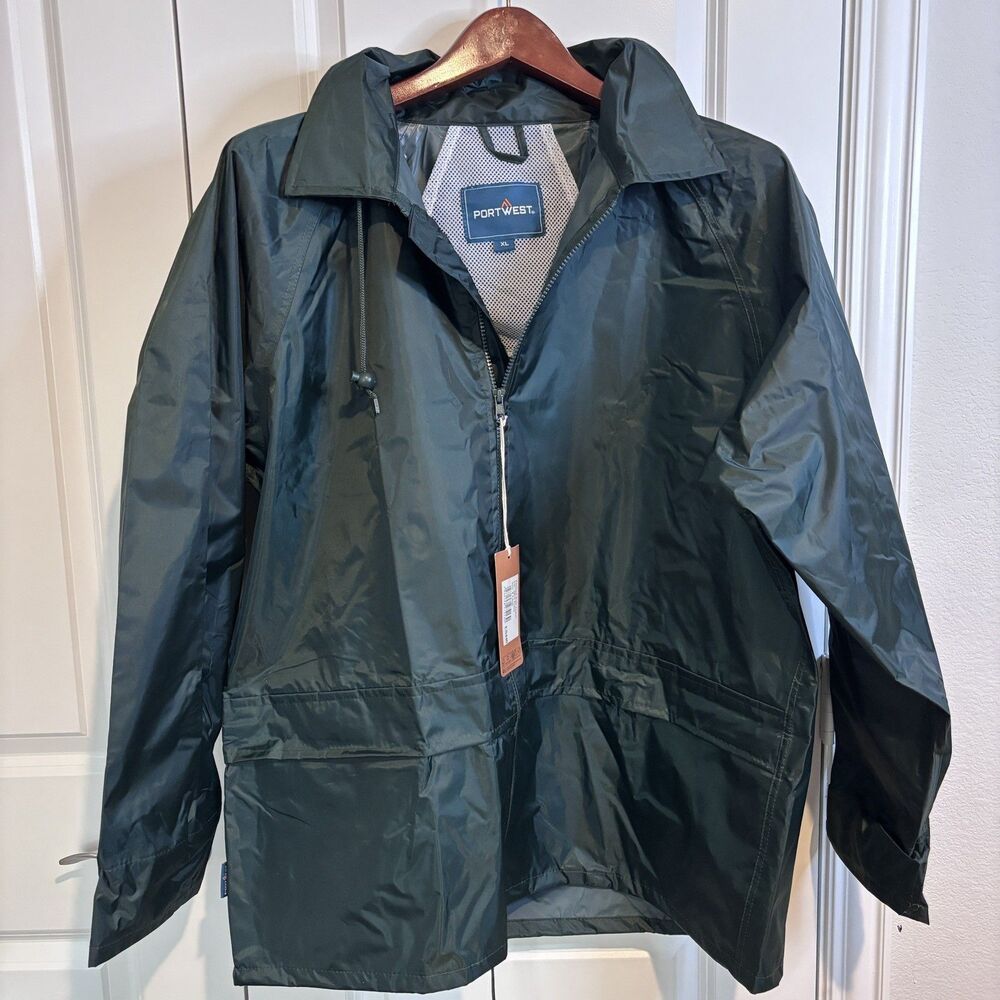 PORTWEST O GR CLASSIC RAIN JACKET WATERPROOF DURABLE SEALED SEAMS S-5XL US440 *